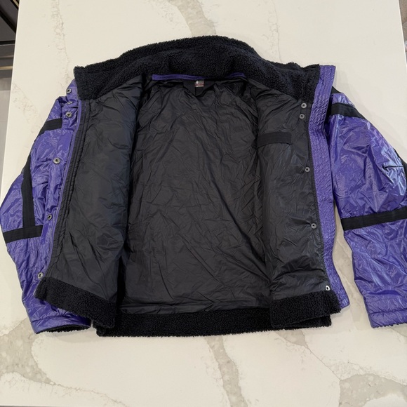 Free People Movement Vagabond Fleece Bomber Jacket Women’s XS Purple Packable - Picture 6 of 11